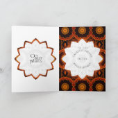 Fijne vaderdag Wenskaart van de Floral Seal Kaart (Binnen)