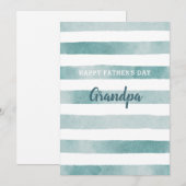 Fijne vaders dag opa. Waterverf nautisch (Voorkant / Achterkant)