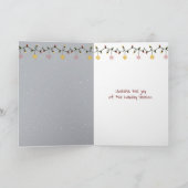 Fijne vakantie Duitse herder in de sneeuw Kaart (Binnen)