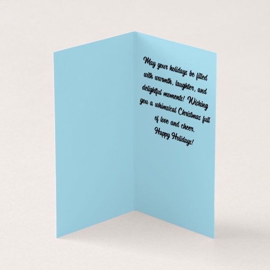 Fijne vakantie foxy kerst Kaart (Binnen)