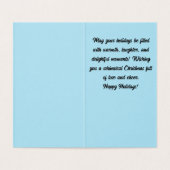 Fijne vakantie foxy kerst Kaart (Binnenkant ongevouwen)