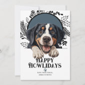 Fijne vakantie Greater Swiss Mountain Dog Feestdagenkaart (Voorkant)