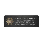 Fijne vakantie | Label retouradres (Voorkant)