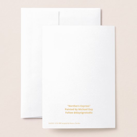 Fijne vakantie Northern Express Folie Kaarten (Met envelop)