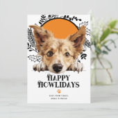 Fijne vakantie Portugees Podengo Pequeno Feestdagenkaart (Staand voorkant)