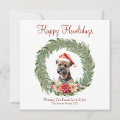 Fijne vakantie Schattigee Cairn Terrier Dog Feestdagenkaart (Voorkant)