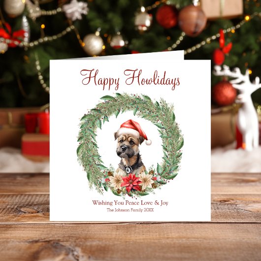 Fijne vakantie Schattigee Cairn Terrier Dog Feestdagenkaart