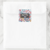 Fijne vakantie sticker (Tas)