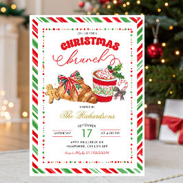 Fijne vakantiebanket kerst brunchfeest kaart