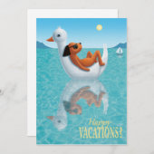 Fijne vakanties! feestdagenkaart (Voorkant / Achterkant)