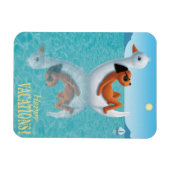 Fijne vakanties! magneet (Horizontaal)