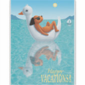 Fijne vakanties! sticker (Voorkant)