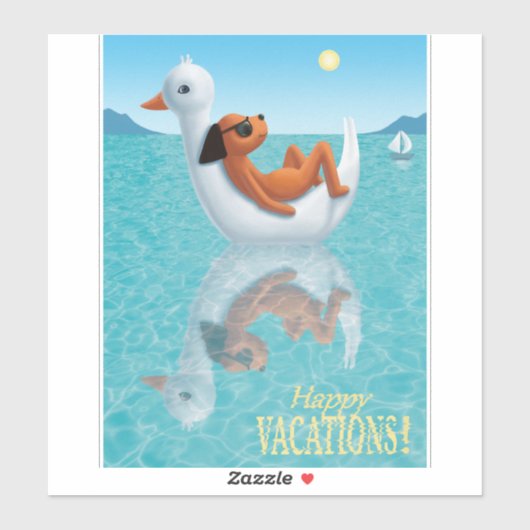 Fijne vakanties! sticker (Vel)