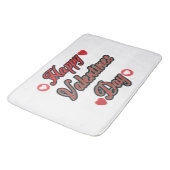 Fijne Valentiendag voor cadeau Badmat (Gekanteld)