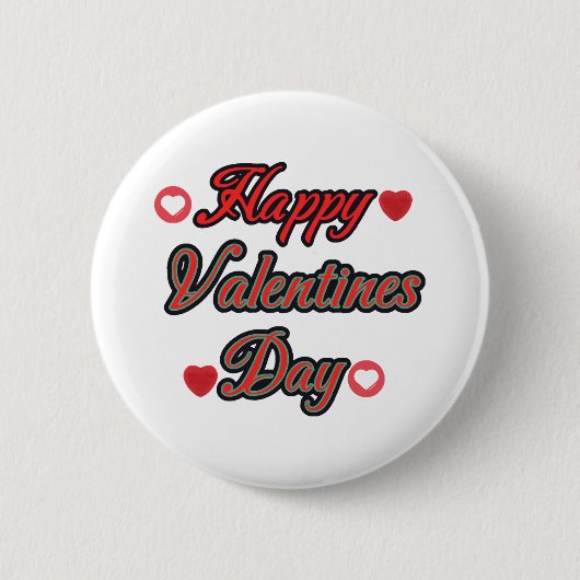 Fijne Valentiendag voor cadeau Ronde Button 5,7 Cm (Voorkant)