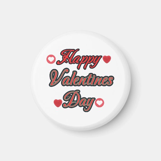 Fijne Valentiesdag voor cadeau Magneet (Voorkant)