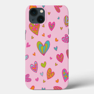 Fijne valentijn 2023 met hartliefde iPhone 13 hoesje