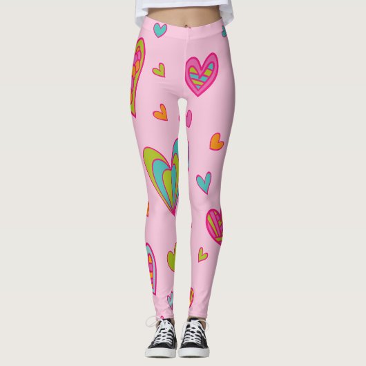 Fijne valentijn 2023 met hartliefde leggings (Voorkant)