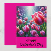 Fijne Valentijn 4 Feestdagenkaart (Voorkant / Achterkant)