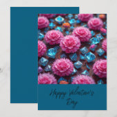 Fijne Valentijn 4 Feestdagenkaart (Voorkant / Achterkant)