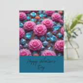 Fijne Valentijn 4 Feestdagenkaart (Staand voorkant)