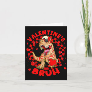 Fijne Valentijn Bruh Grappige Dinosaurus Valentijn Kaart