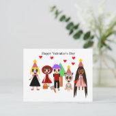 Fijne Valentijn Dag Feestdagenkaart (Staand voorkant)
