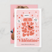 Fijne Valentijn dag fotokaart Kaart (Voorkant / Achterkant)