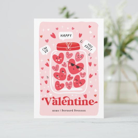 Fijne Valentijn dag fotokaart Kaart (Staand voorkant)