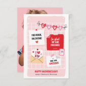 Fijne Valentijn dag fotokaart Kaart (Voorkant / Achterkant)