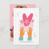 Fijne Valentijn dag fotokaart Kaart (Voorkant / Achterkant)