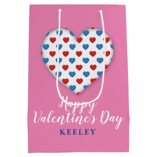 Fijne Valentijn Dag Medium Cadeauzakje (Achterkant)