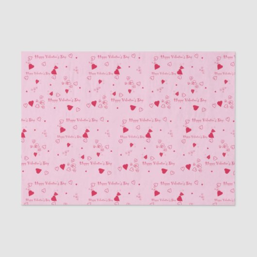 Fijne Valentijn Dag Tissuepapier (Voorkant)