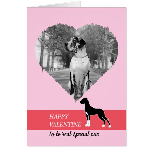 Fijne Valentijn mijn grote Deense dog (Voorkant)