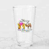 Fijne valentijn's dag liefde hart koppel hump glas (Voorkant)