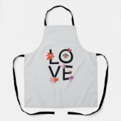Fijne Valentijnsdag 2024 - Funny Love Afbeeldingen Schort (Voorkant)