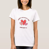 Fijne Valentijnsdag 2024 - Valentijn 14 februari T-shirt (Voorkant)