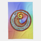 Fijne Valentijnsdag 2A Keukenhanddoek (Verticaal)