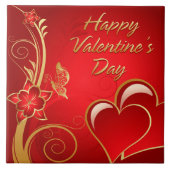 Fijne Valentijnsdag 3 Tile Tegeltje (Voorkant)