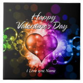 Fijne Valentijnsdag 5 Tile Tegeltje (Voorkant)