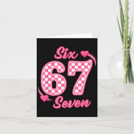 Fijne Valentijnsdag 67 Meme Harten Coquette Strik  Kaart (Voorkant)