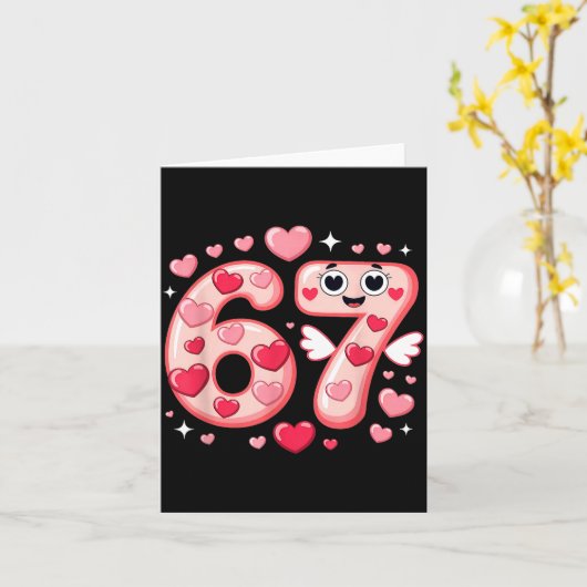 Fijne Valentijnsdag 67 Meme Harten Coquette Strik  Kaart (Gele Bloem)