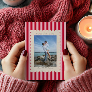 Fijne Valentijnsdag aangepaste foto moderne Feestdagenkaart