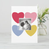 Fijne valentijnsdag - aangepaste fotocollage kaart (Staand voorkant)