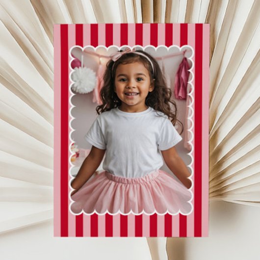 Fijne Valentijnsdag aangepaste moderne foto Notitiekaartje