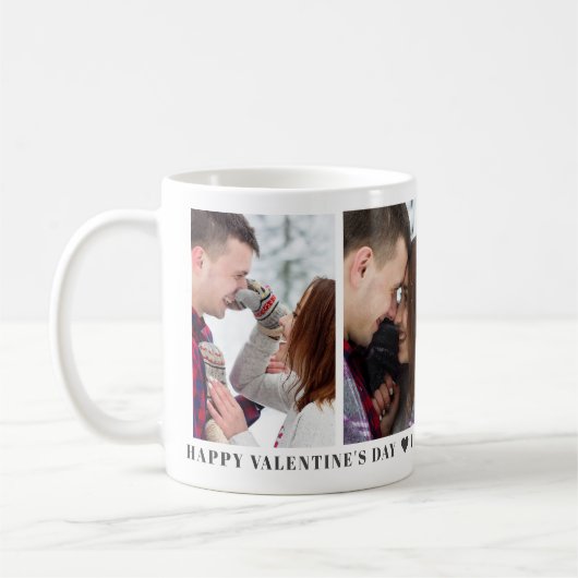 Fijne Valentijnsdag Aangepaste Mok op maat (Links)