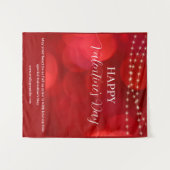 Fijne Valentijnsdag Achtergrond Wandkleed (Voorkant (horizontaal))