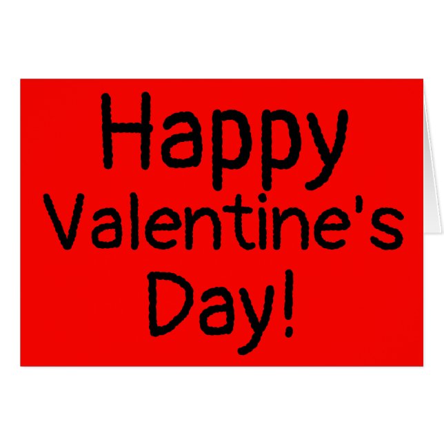 Fijne Valentijnsdag Alle Rode Kaart (Voorkant Horizontaal)