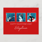 Fijne Valentijnsdag.  art deco Feestdagenkaart (Voorkant)