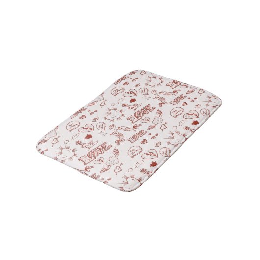 Fijne Valentijnsdag Badmat (Gekanteld)